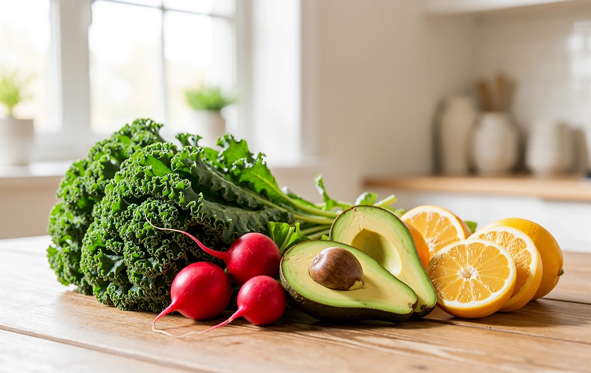 Alimentos frescos y naturales para una dieta equilibrada